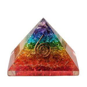 Orgonite Pyramid Good Energy Generator Real Crystal